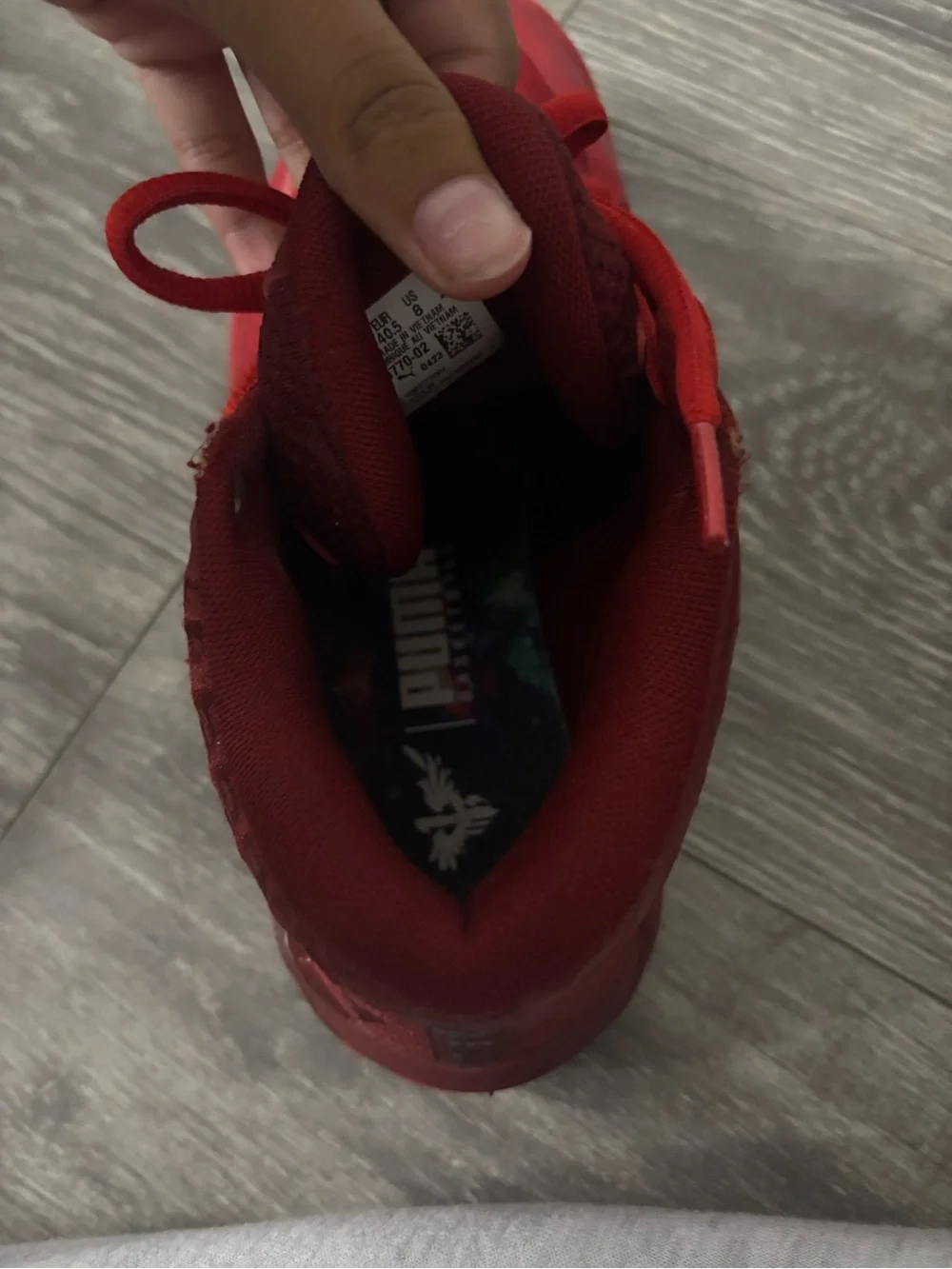All-Red Athletic Sneakers